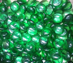 Crystal Green Glass Gems