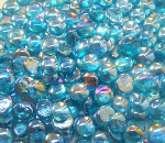 Crystal Light Blue Irid Glass Gems