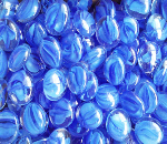 Blue Cat-Eye Glass Gems