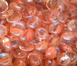 Orange Cat-Eye Glass Gems