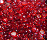 Crystal Scarlet Red Small Glass Gems