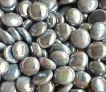 Opal Grey Irid Glass Gems