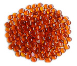 Crystal Orange Glass Gems